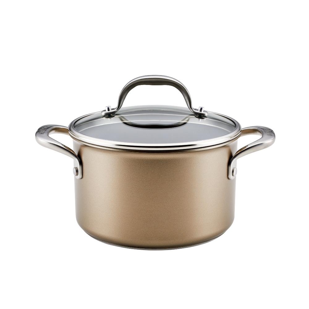 anolon 4-Quart Hard Anodized Nonstick Saucepot with Lid