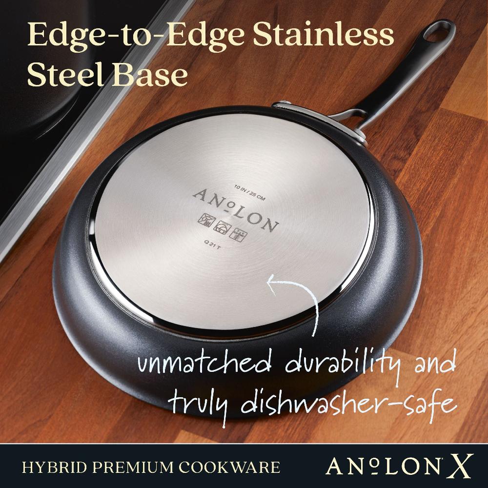 Anolon 8.25-Inch And 10-Inch Hybrid Nonstick Frying Pan Set