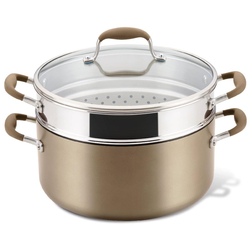 anolon 8.5-Quart Wide Stockpot with Multi-Function Insert