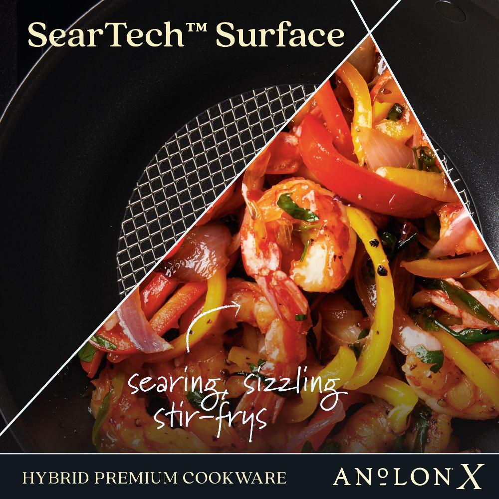 Anolon 10-Inch Hybrid Nonstick Wok With Lid
