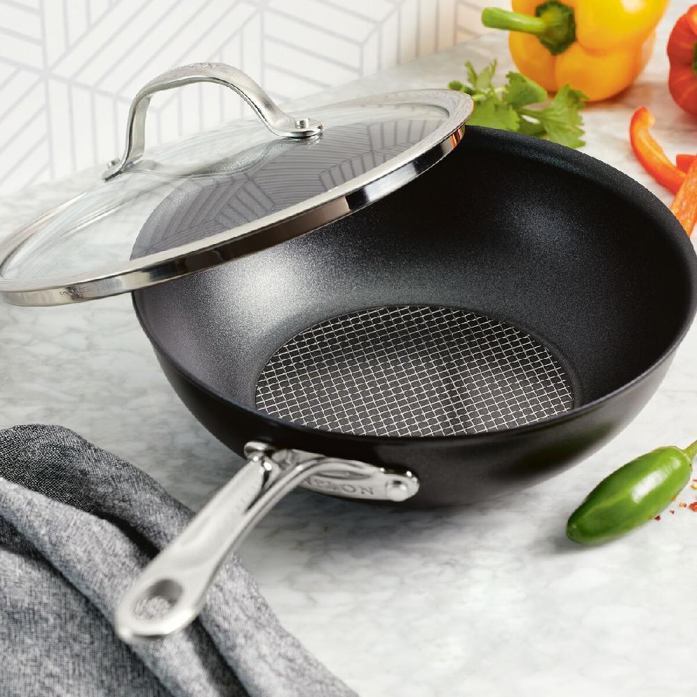 Anolon 10-Inch Hybrid Nonstick Wok With Lid