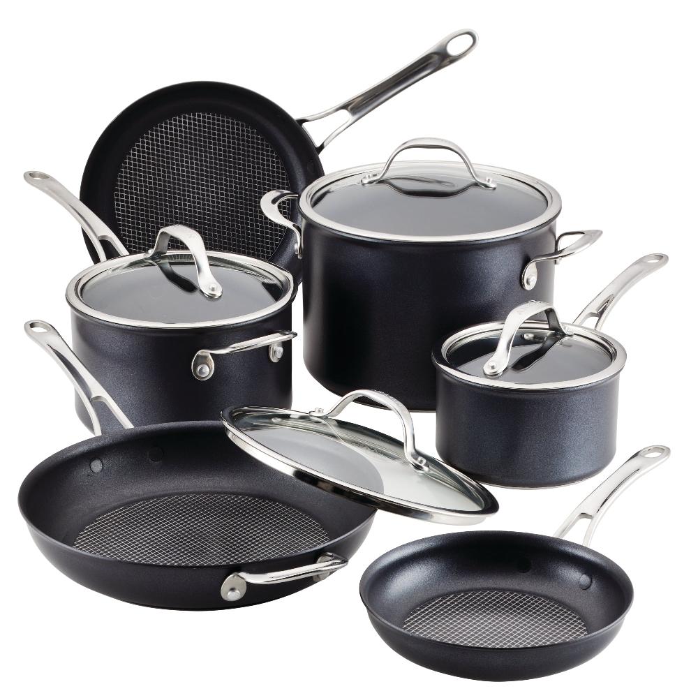 anolon 10-Piece Hybrid Nonstick Cookware Set
