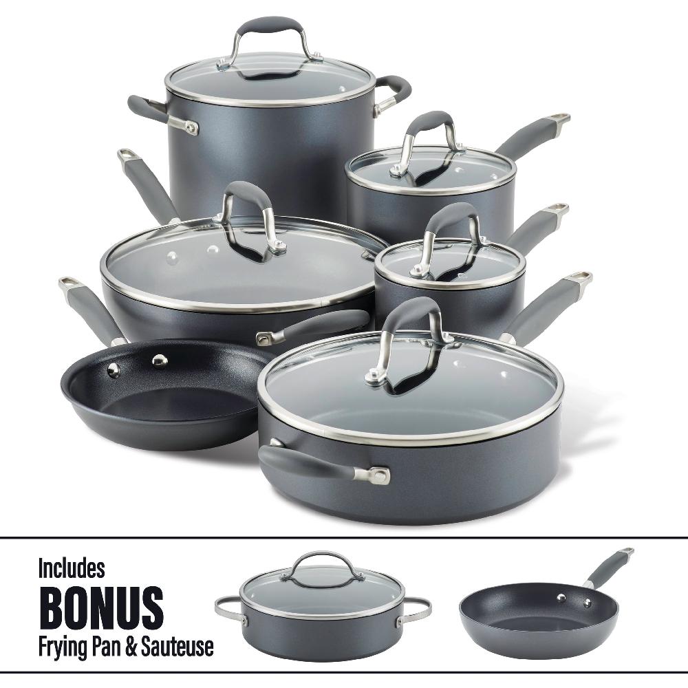 Anolon 11-Piece Cookware Set With Bonus