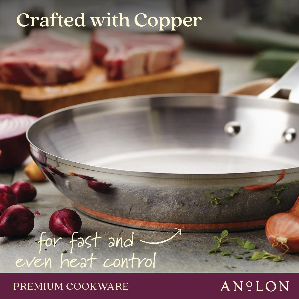 Anolon 11-Piece Mixed Metals Cookware Set