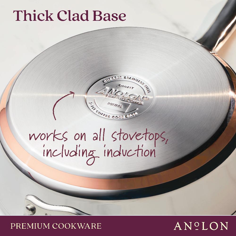 Anolon 11-Piece Mixed Metals Cookware Set