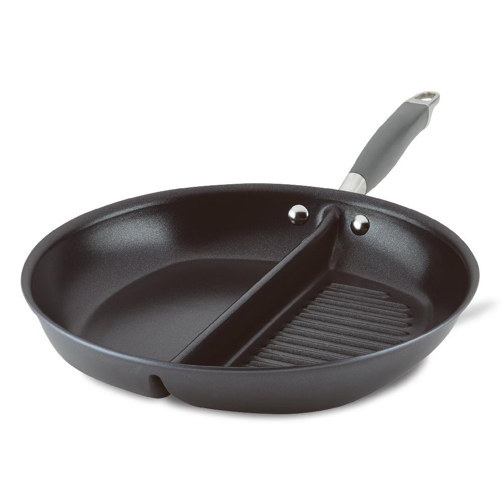anolon 12.5-Inch Divided Grill and Griddle Pan