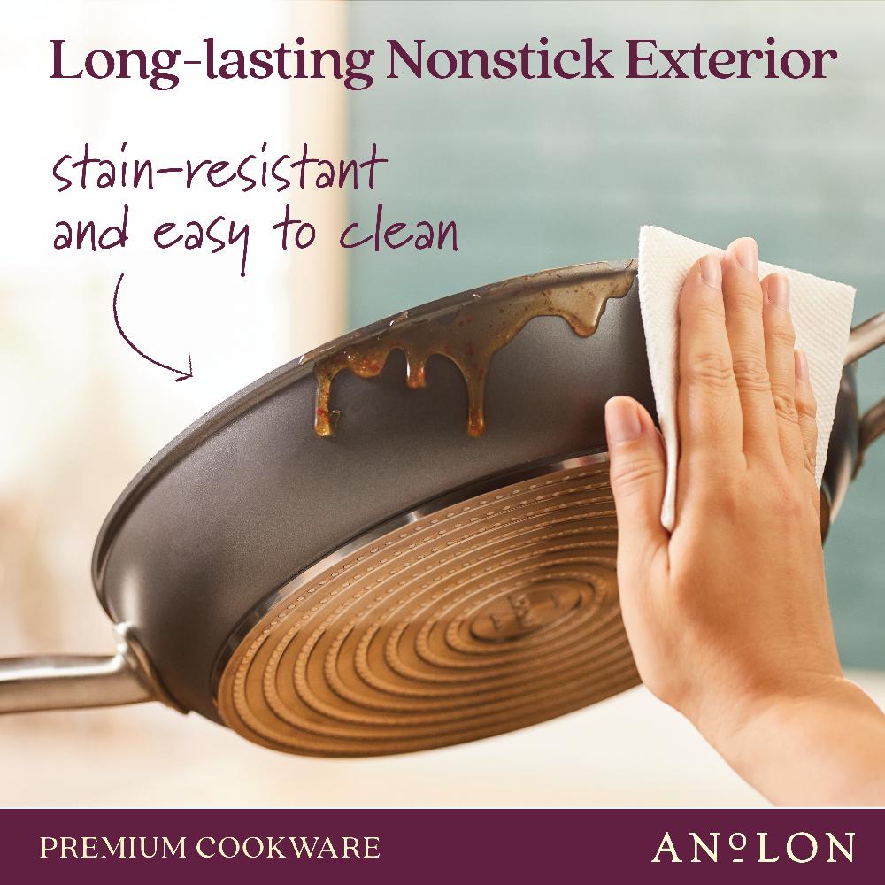 Anolon 13.5-Inch Wok With Lid