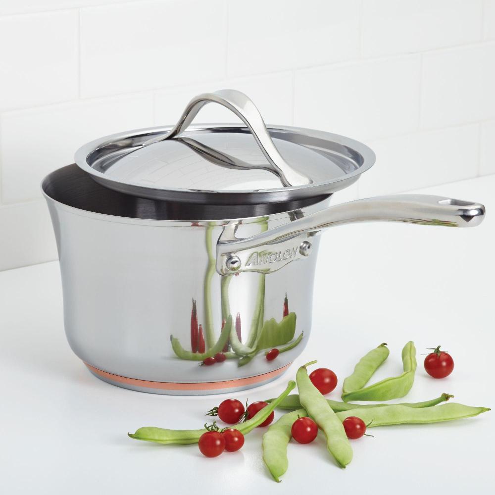Anolon 3.5-Quart Saucepan With Lid