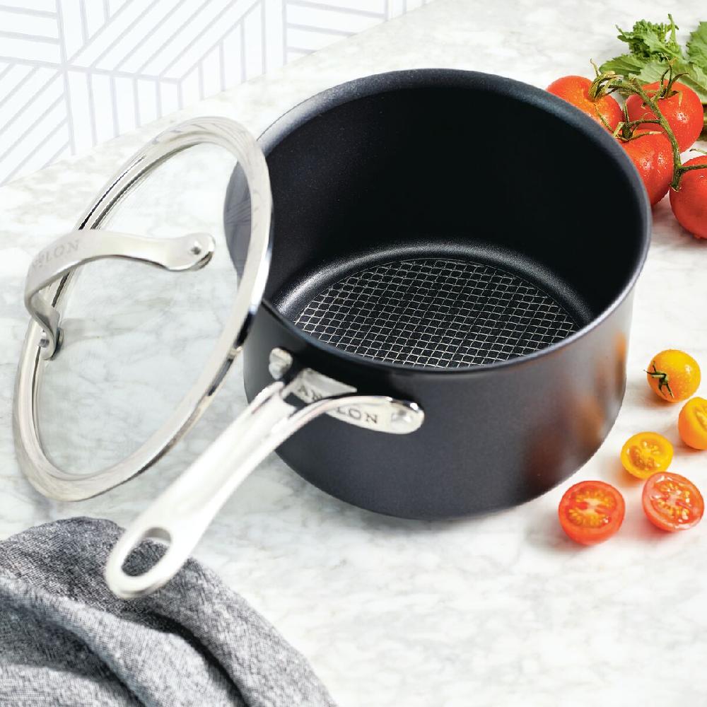 Anolon 3-Quart Hybrid Nonstick Saucepan With Lid