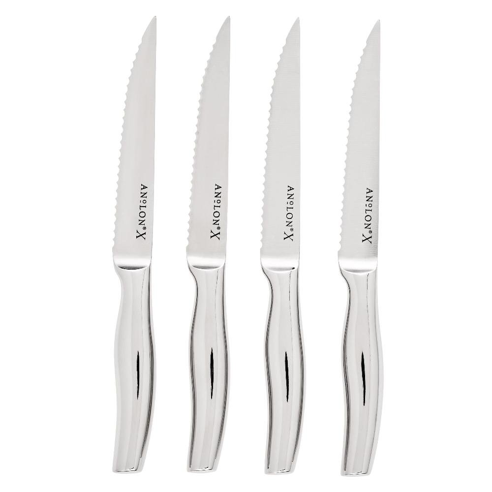 Anolon 4-Piece Stainless Steel Steak Knife Set