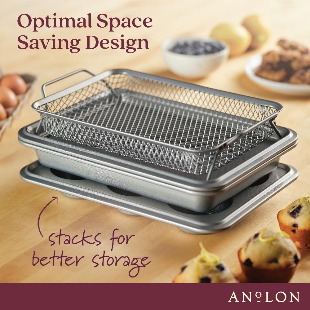 Anolon 4-Piece Toaster Oven Nonstick Bakeware Set