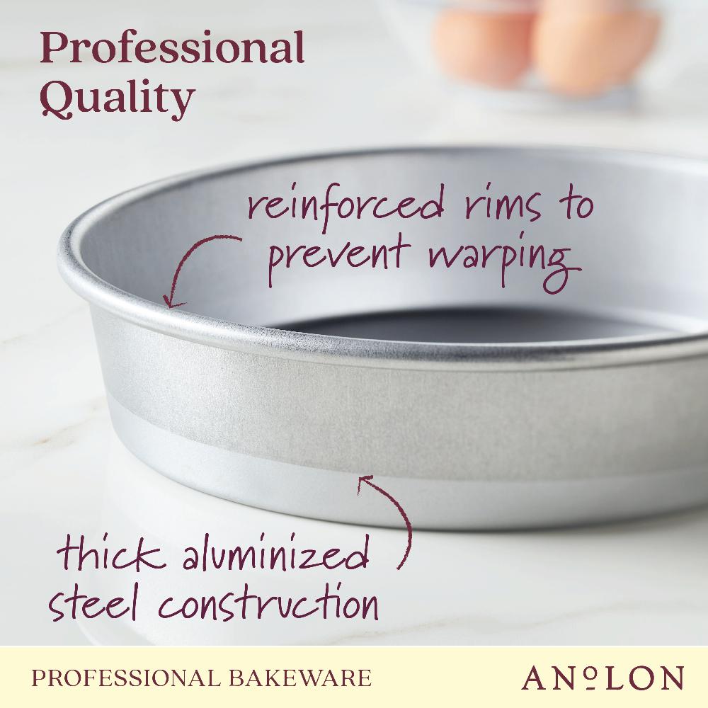 Anolon 9-Inch Aluminized Steel Round Cake Pan