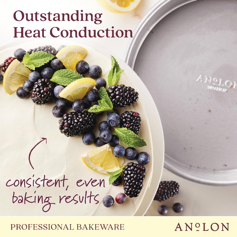 Anolon 9-Inch Aluminized Steel Round Cake Pan