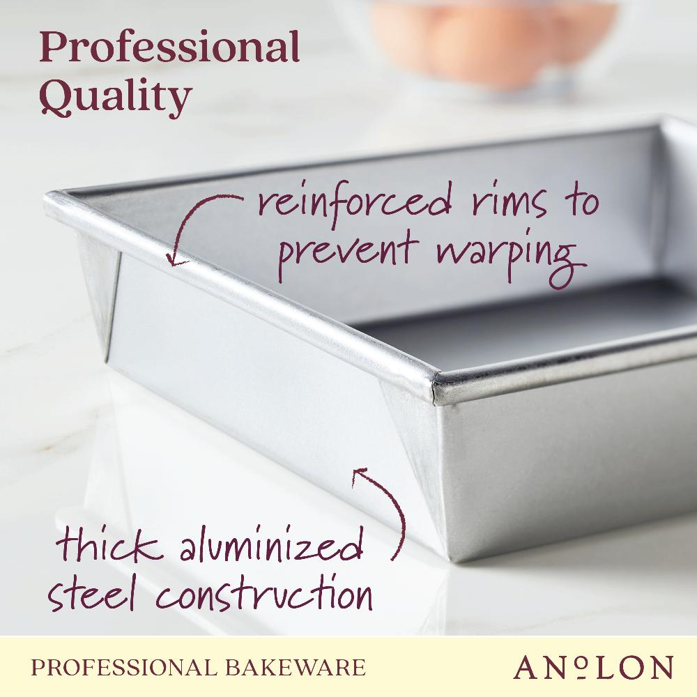 Anolon 9-Inch Aluminized Steel Square Cake Pan