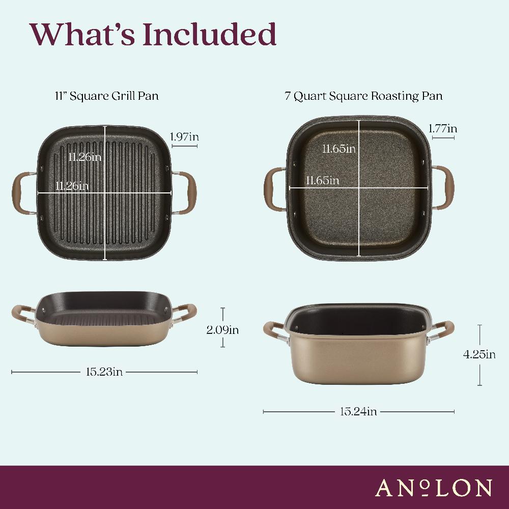 Anolon Square Two Step Meal Set