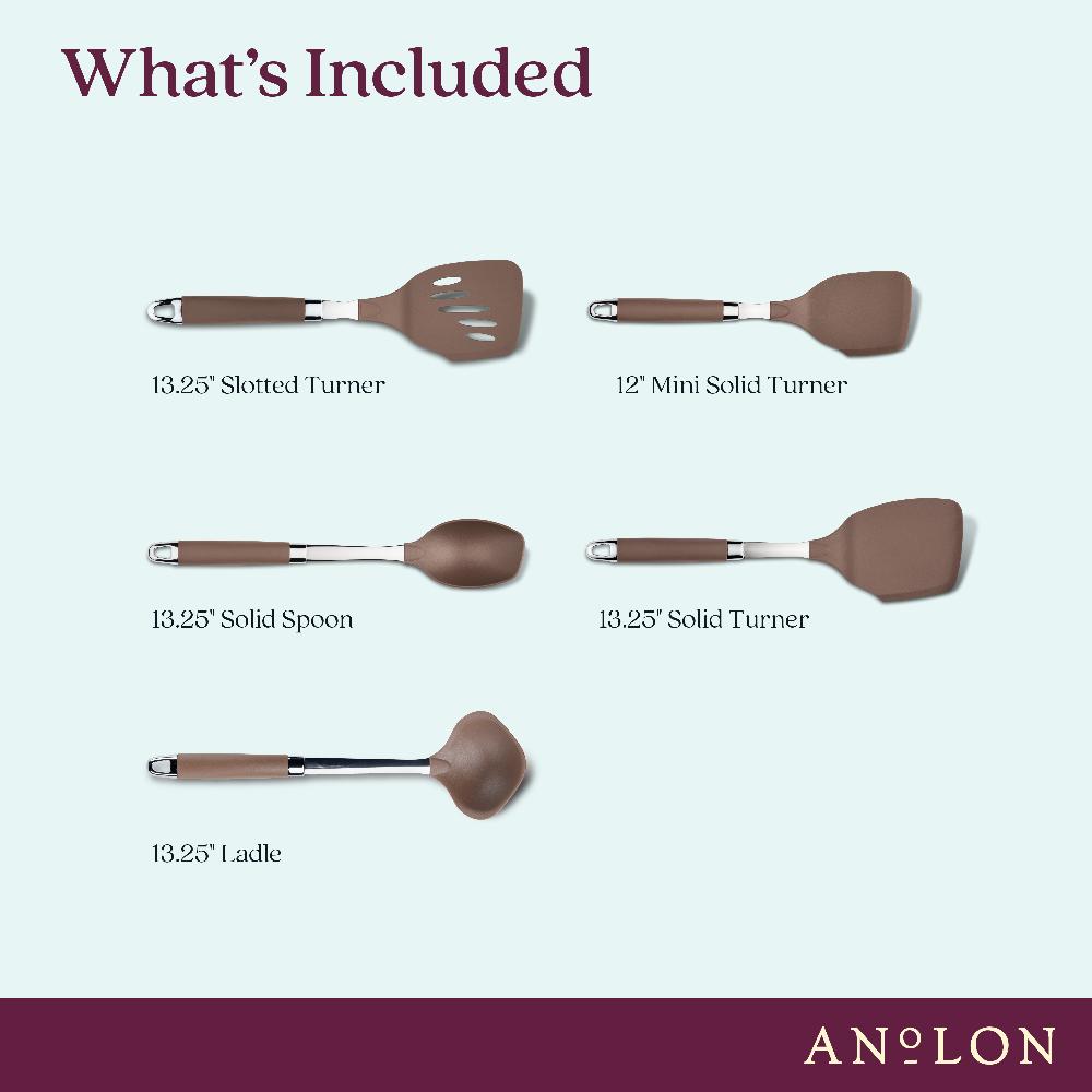 Anolon SureGrip Utensil Set