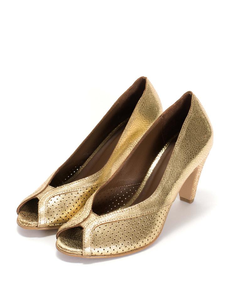 Anonymous Copenhagen Alania Crackled Metallic Goat Gold