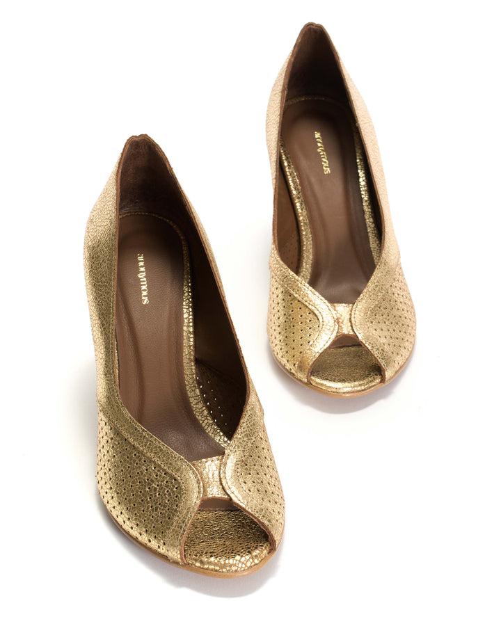 Anonymous Copenhagen Alania Crackled Metallic Goat Gold