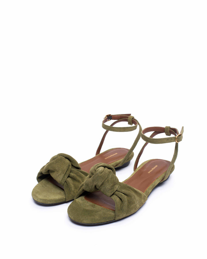 Anonymous Copenhagen Aliza 10 Calf Suede Olive Green