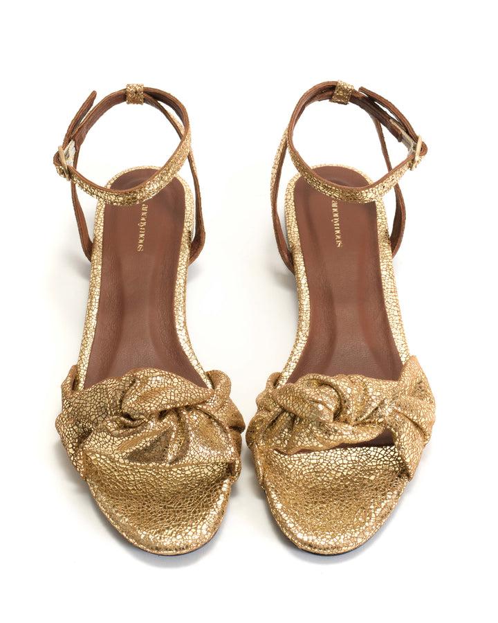 Anonymous Copenhagen Aliza 10 Crackled Metallic Goat Gold