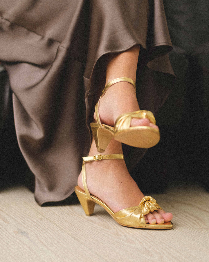 Anonymous Copenhagen Aliza 50 Stiletto Metallic Goat Gold