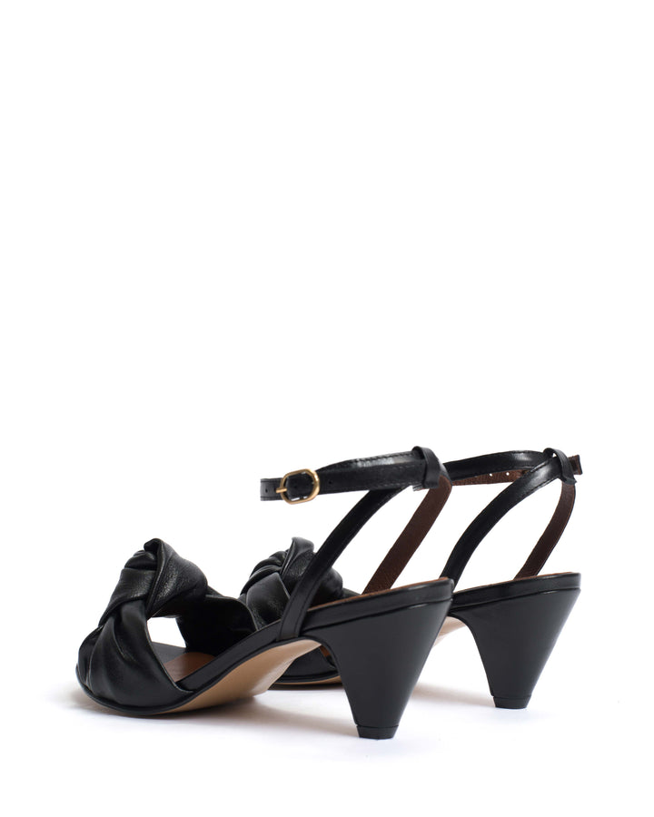 Anonymous Copenhagen Aliza 50 Stiletto Shiny Lamb Black