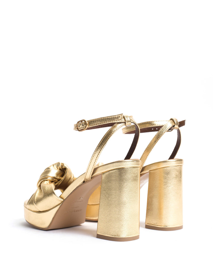 Anonymous Copenhagen Aliza 85 Platform Metallic Goat Gold