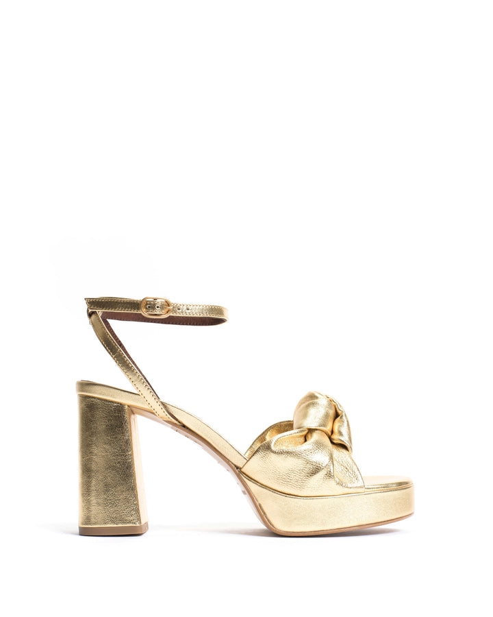 anonymous copenhagen Aliza 85 platform Metallic goat Gold