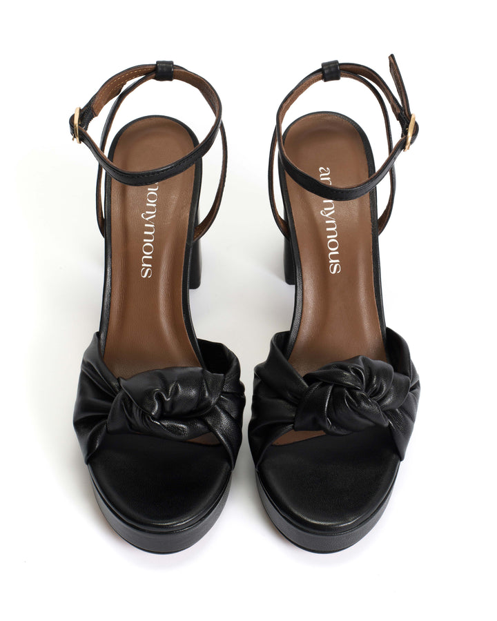 Anonymous Copenhagen Aliza 85 Platform Shiny Lamb Black