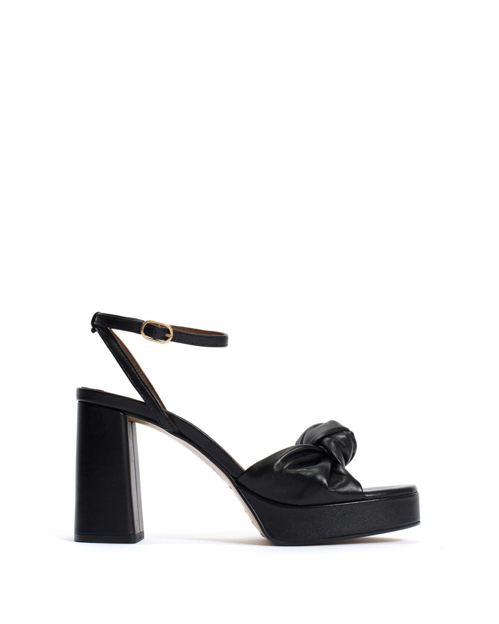 anonymous copenhagen Aliza 85 platform Shiny lamb Black