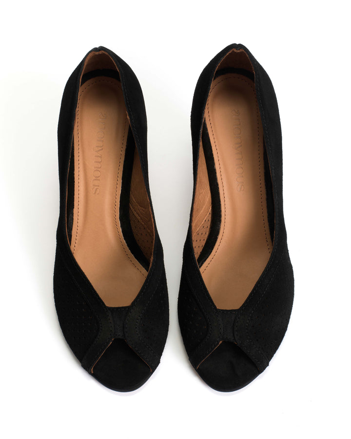 Anonymous Copenhagen Alania Calf Suede Black