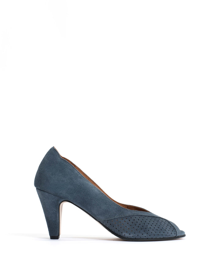 anonymous copenhagen Alania Calf Suede Denim Blue