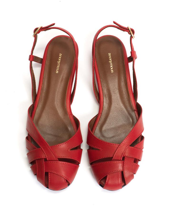 Anonymous Copenhagen Banie 20 Soft Calf Ruby Red