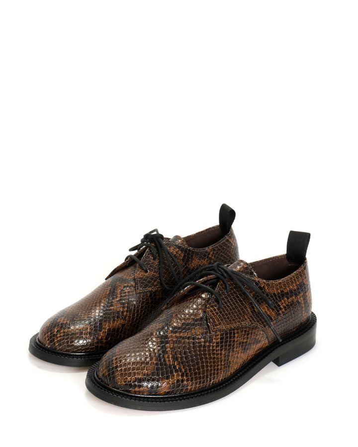 Anonymous Copenhagen Derb Snake Calf Hazelnut