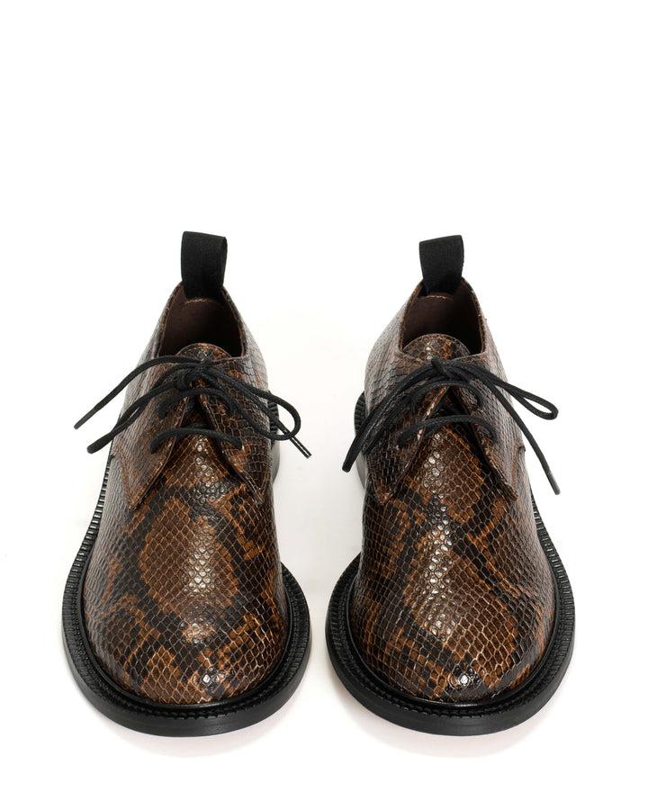 Anonymous Copenhagen Derb Snake Calf Hazelnut