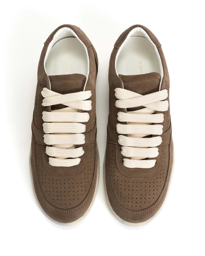 Anonymous Copenhagen Elevate Calf Suede Dark Taupe