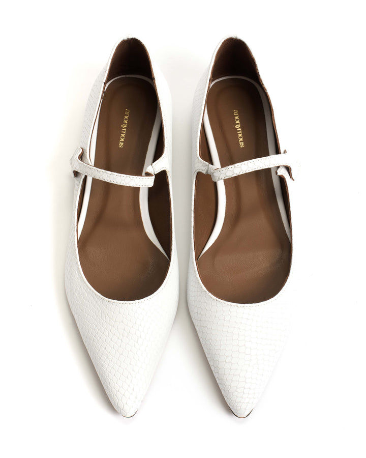 Anonymous Copenhagen Fifi Snake Calf White