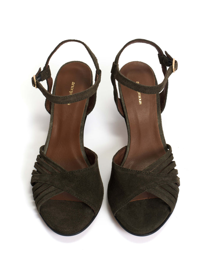 Anonymous Copenhagen Hermine Calf Suede Moss Green