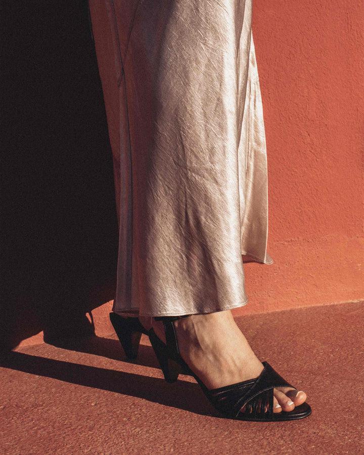 Anonymous Copenhagen Hermine Shiny Lamb Black