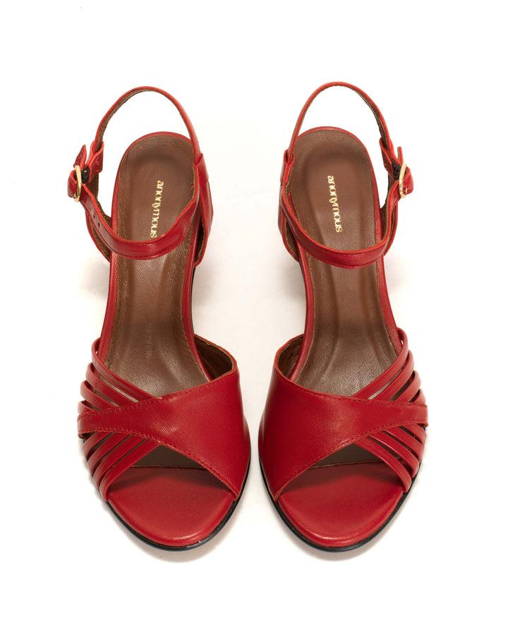 Anonymous Copenhagen Hermine Shiny Lamb Ruby Red