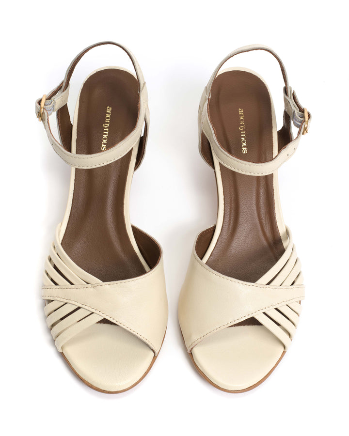 Anonymous Copenhagen Hermine Shiny Lamb White Sand