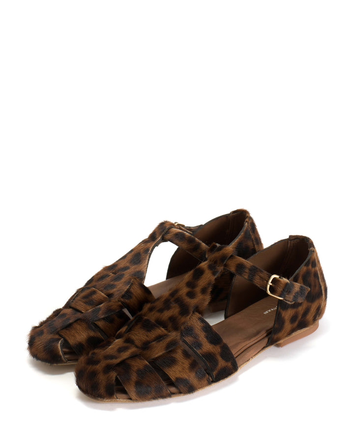 Anonymous Copenhagen Lain Flats Calf Hair Leopard