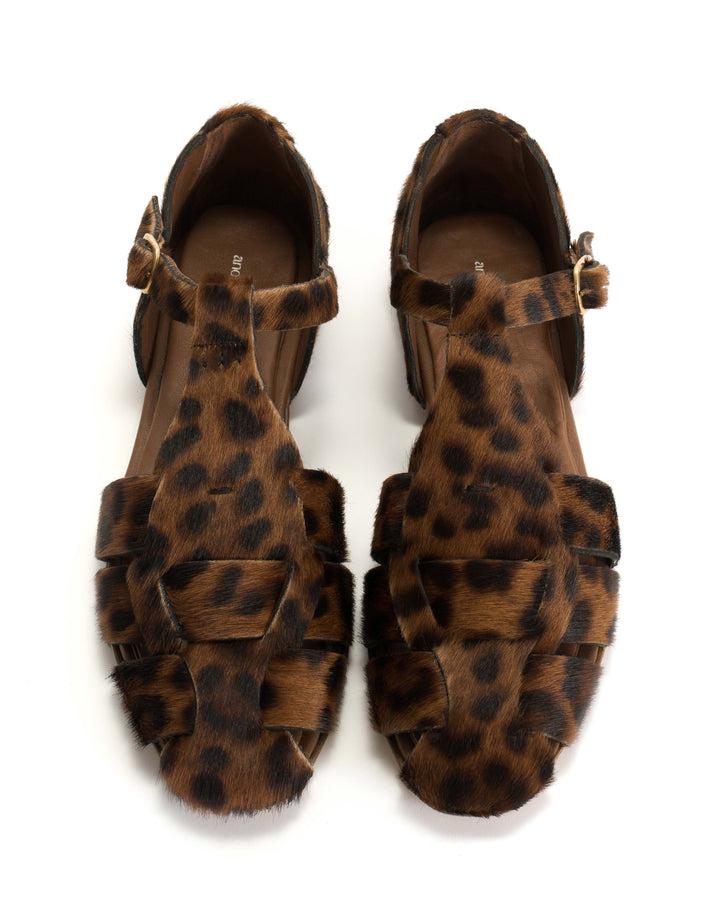 Anonymous Copenhagen Lain Flats Calf Hair Leopard