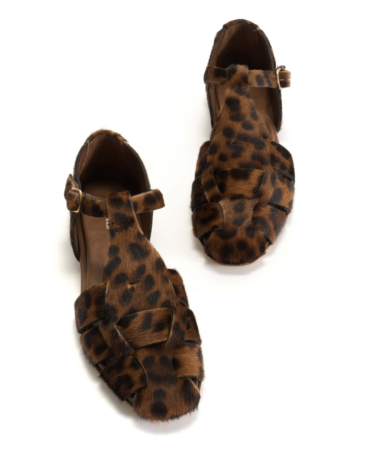 Anonymous Copenhagen Lain Flats Calf Hair Leopard