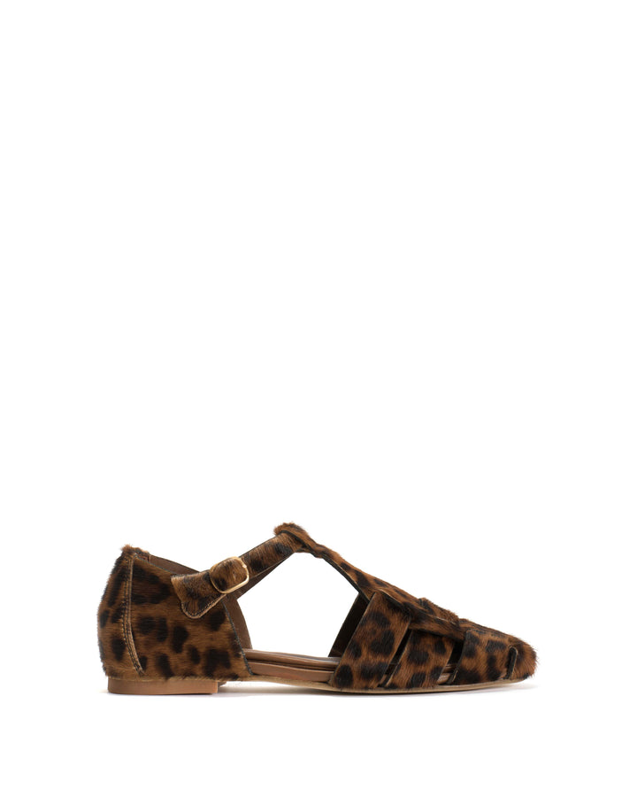 anonymous copenhagen Lain flats Calf hair Leopard