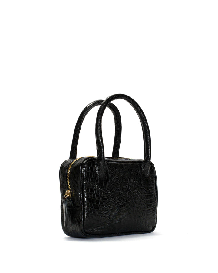 Anonymous Copenhagen Mini Calf Lizard Black