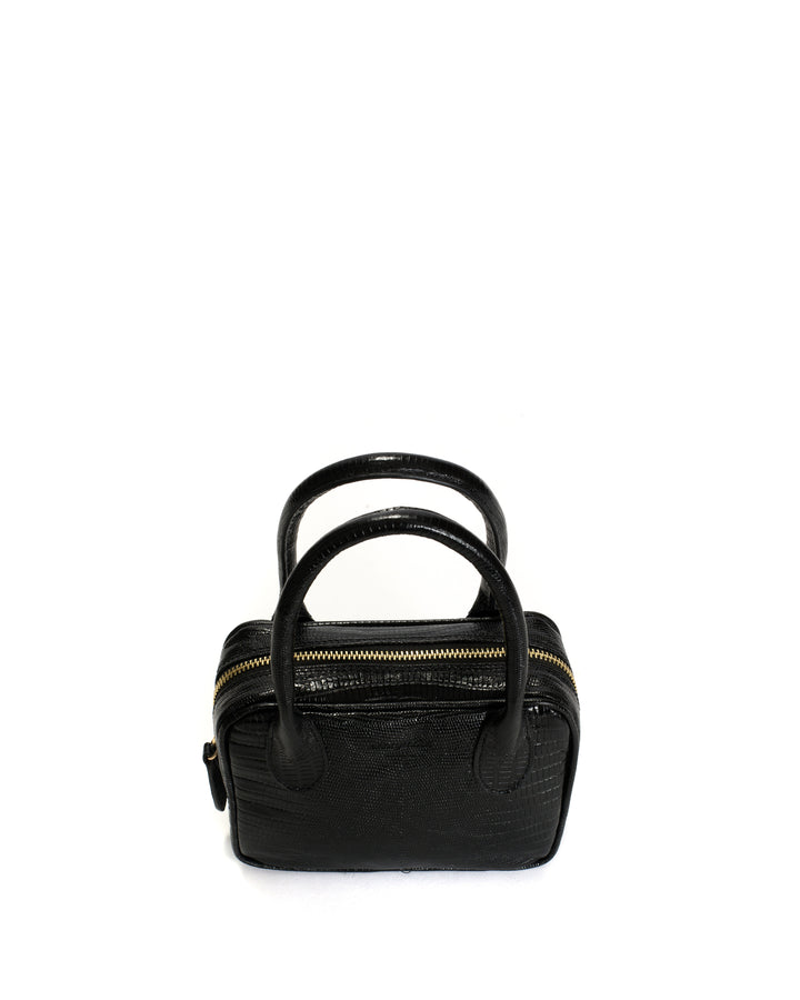 Anonymous Copenhagen Mini Calf Lizard Black