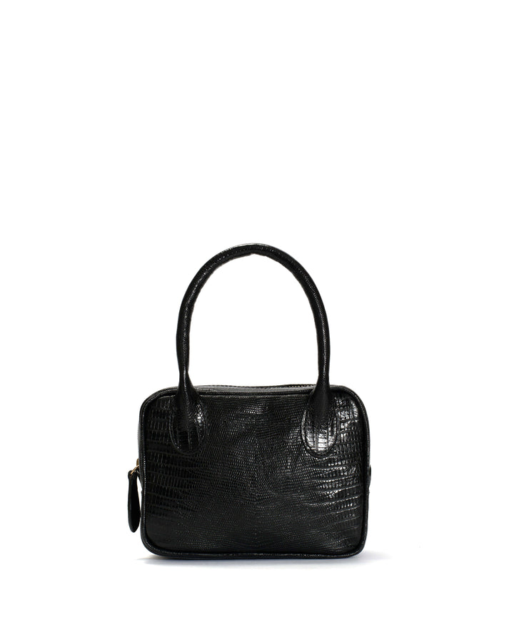 anonymous copenhagen Mini Calf lizard Black