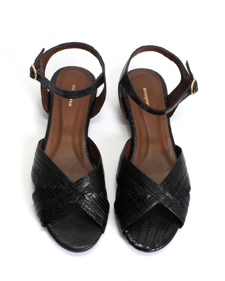 Anonymous Copenhagen Niabi 10 Calf Lizard Black