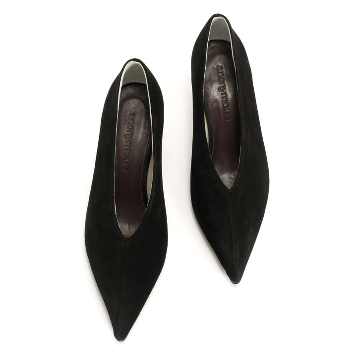 Anonymous Copenhagen Phia 55 Pin Calf Suede Black